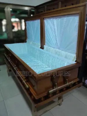 Golden Oak Serenity Casket