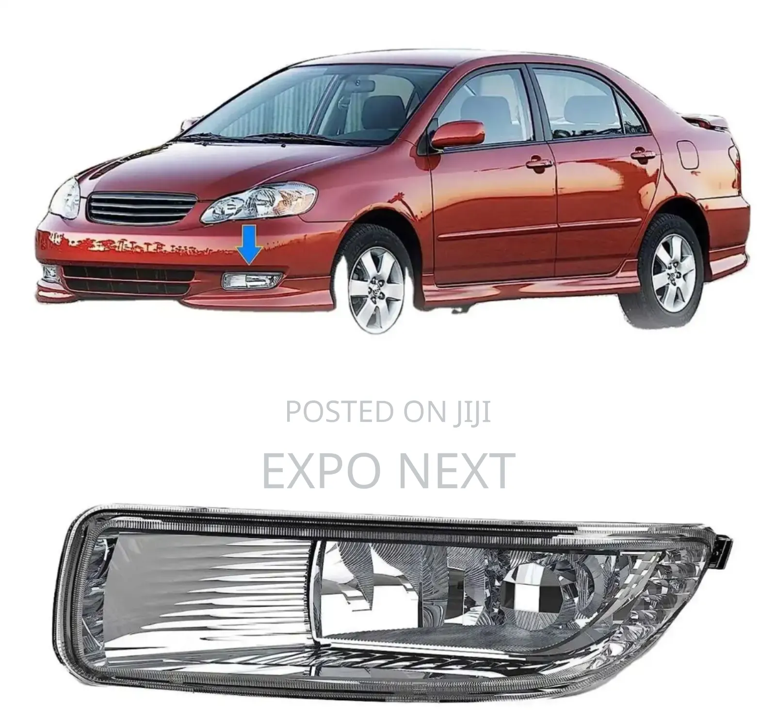 Fog Light For  2000-2004 Toyota Corolla Pair