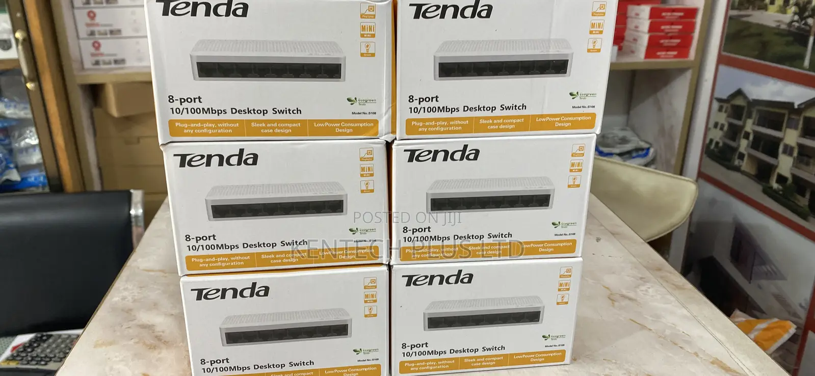 Tenda 8-Port Switch,8-Port 10/100mbps Desktop Switch