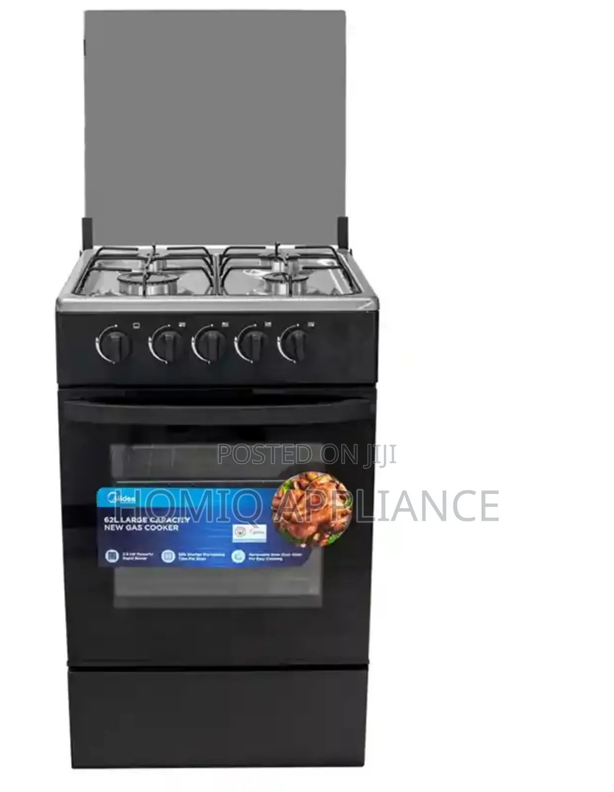 Midea-4-Burner-Gas-Cooker-Sp5055t082-Bg Oven Grill