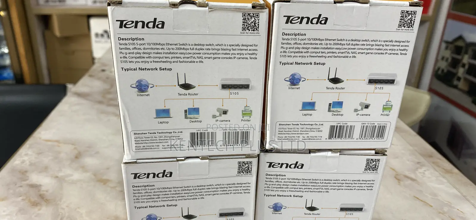 Tenda 5-Port Switch,5-Port 10/100mbps Desktop Switch