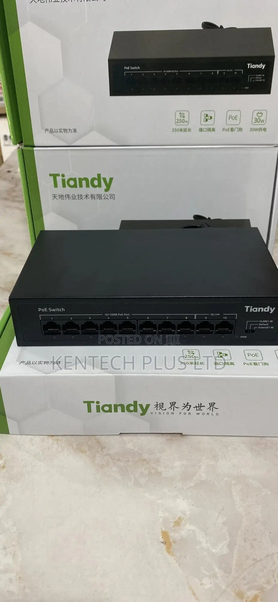 8port Original Tiandy Poe Switch