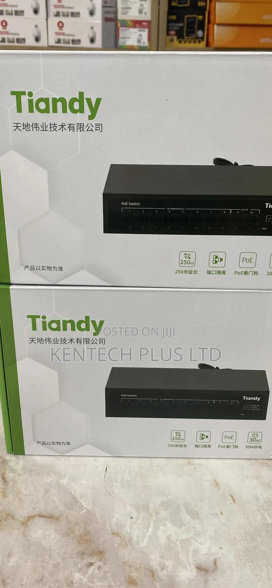 8port Original Tiandy Poe Switch