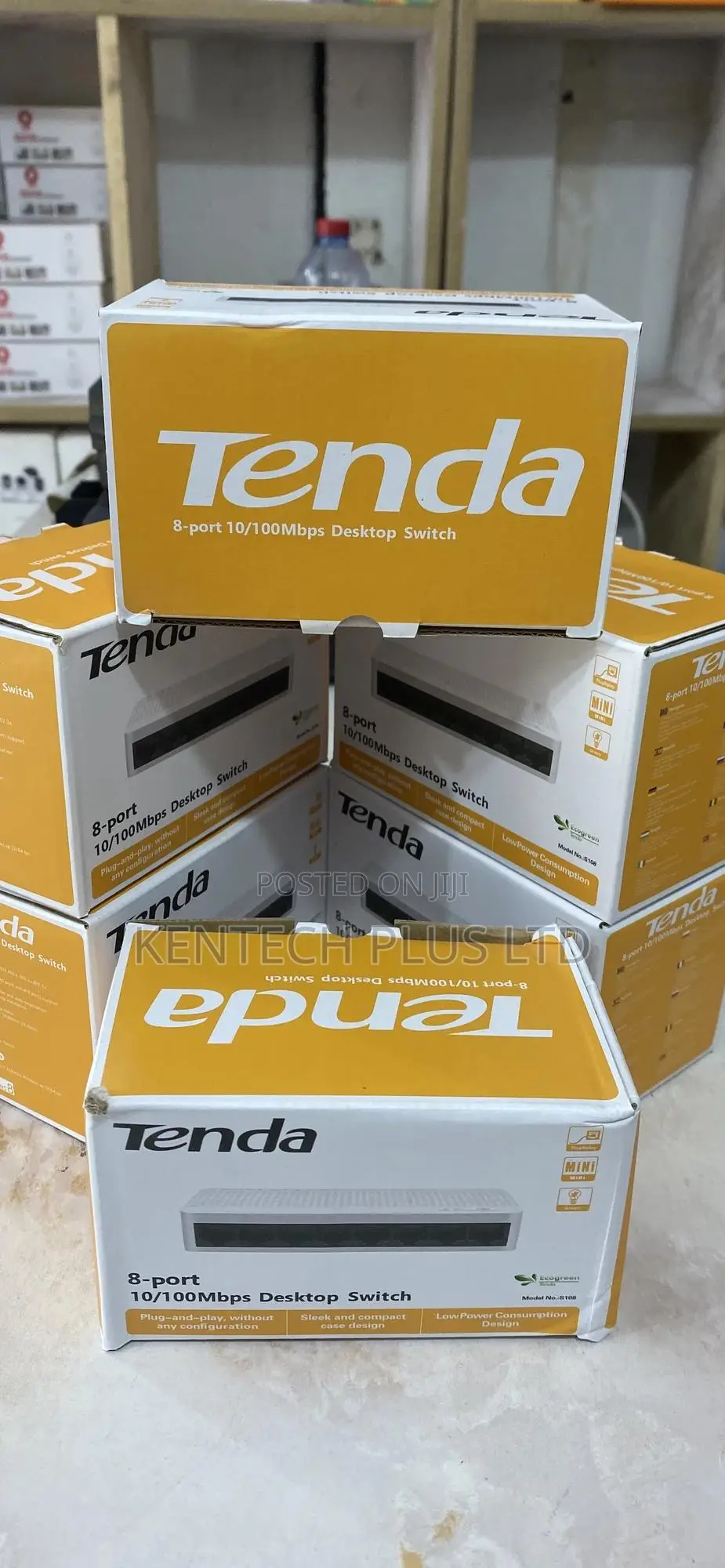 Tenda 8-Port Switch,8-Port 10/100mbps Desktop Switch