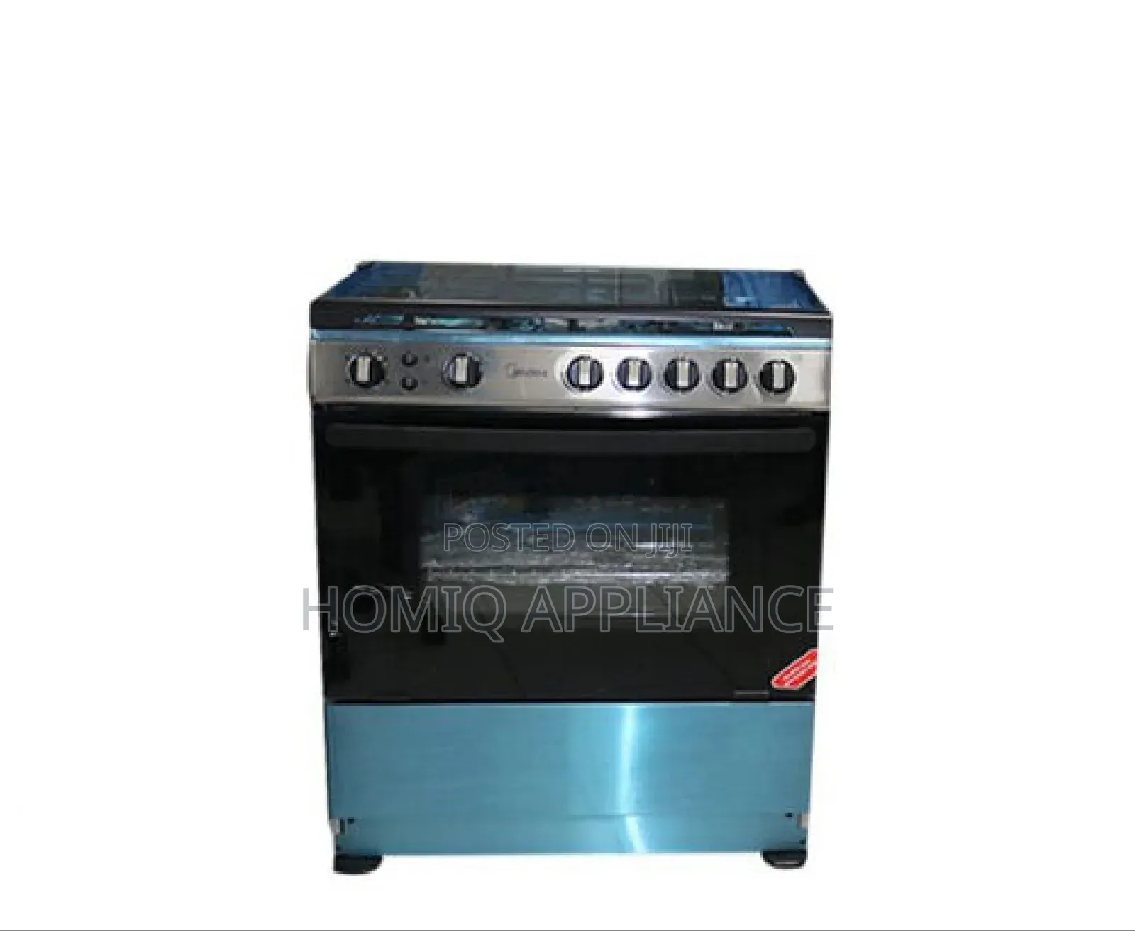 Midea 5 Burner Gas Cooker With Oven Model:30amg5g027- Silver