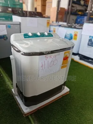 Sleekly Designed Washing Machine by Nasco Twin Turbo 5kg