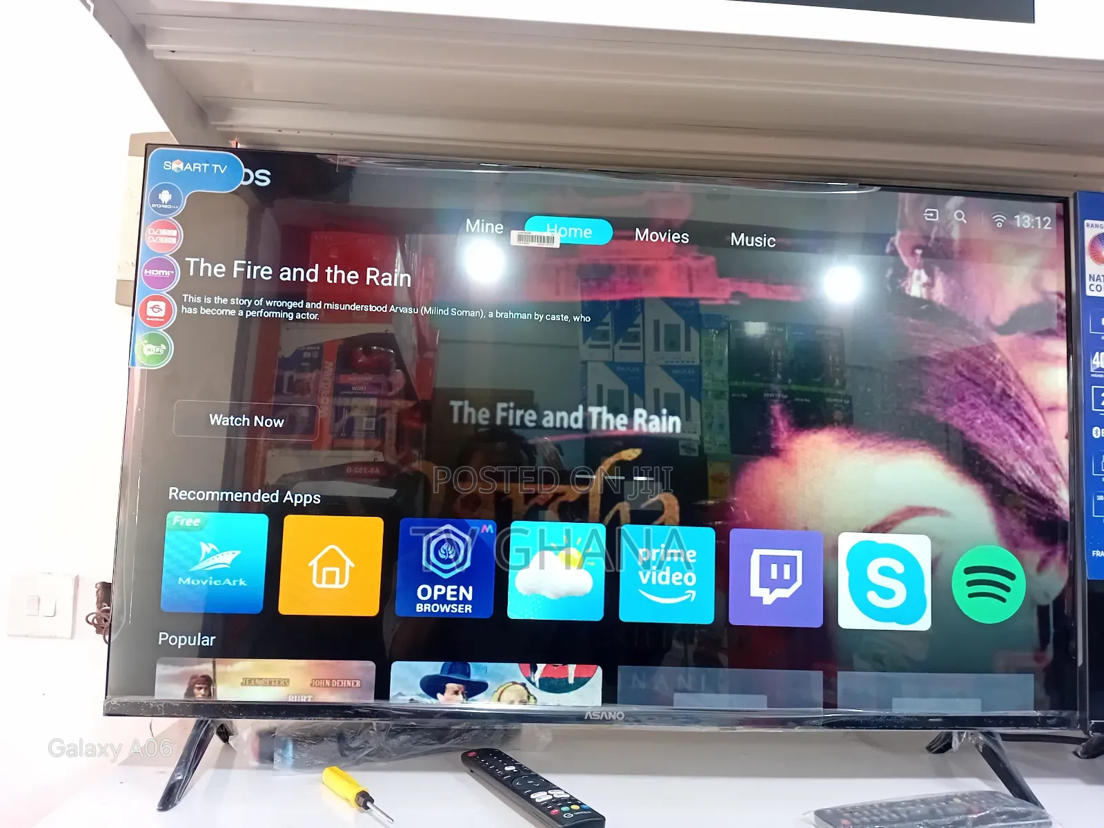 Asano 43” Smart Television – Slim Design Sharp Vision