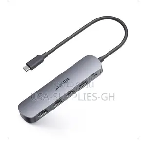Anker Usb C Hub, 5-in-1 With Hdmi, 100w for Laptops Phones From Usa