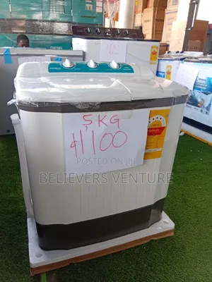 Sleekly Designed Washing Machine by Nasco Twin Turbo 5kg