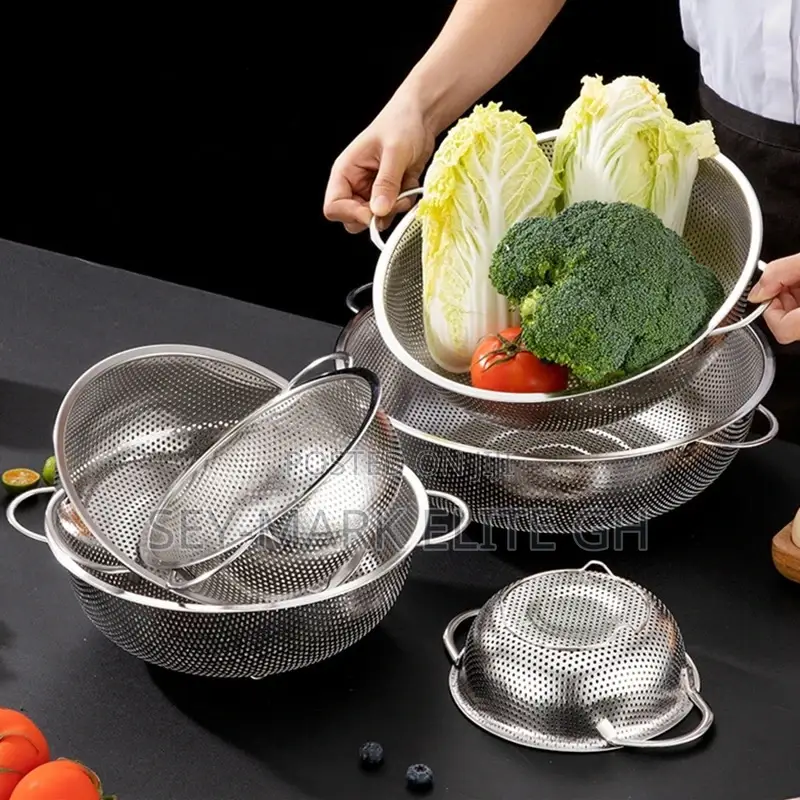 6pcs Stainless Steel Colander/ Strainer Set