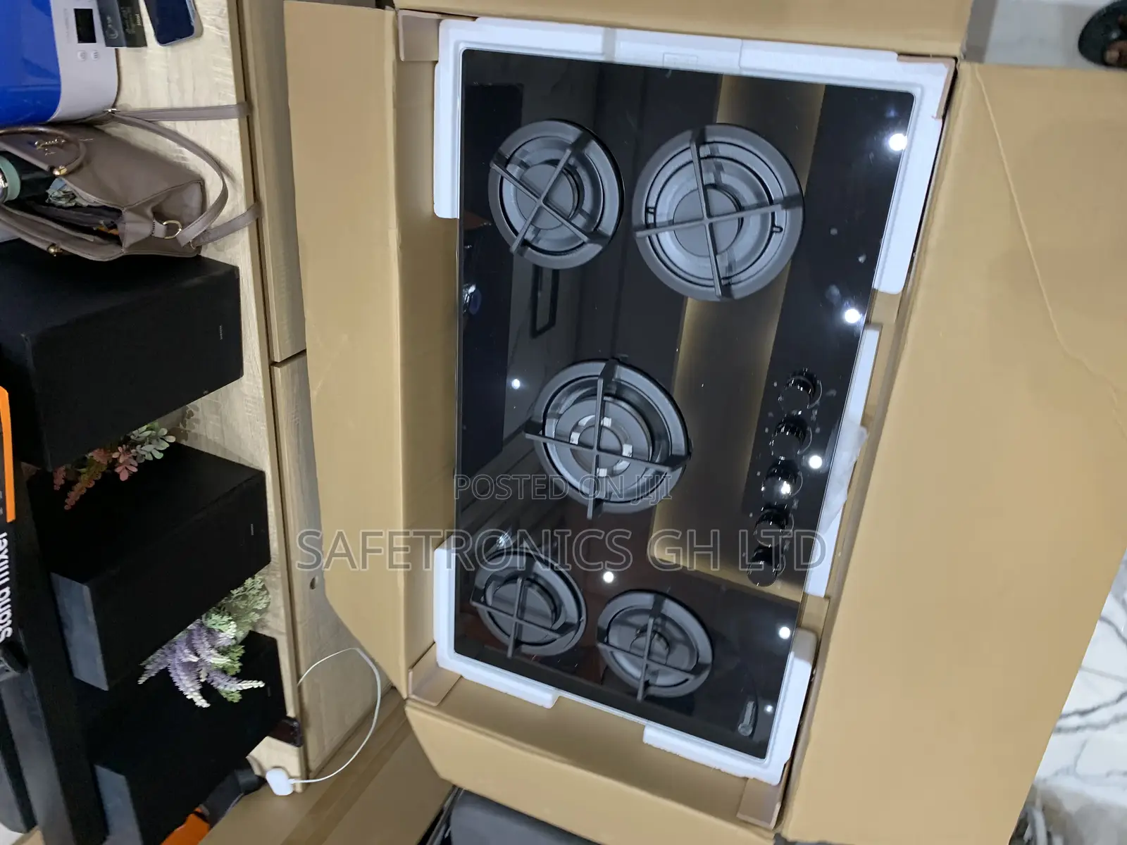 High Quality Black Glass Sigma Sbi-Ghob-M90gq503 5 Burners