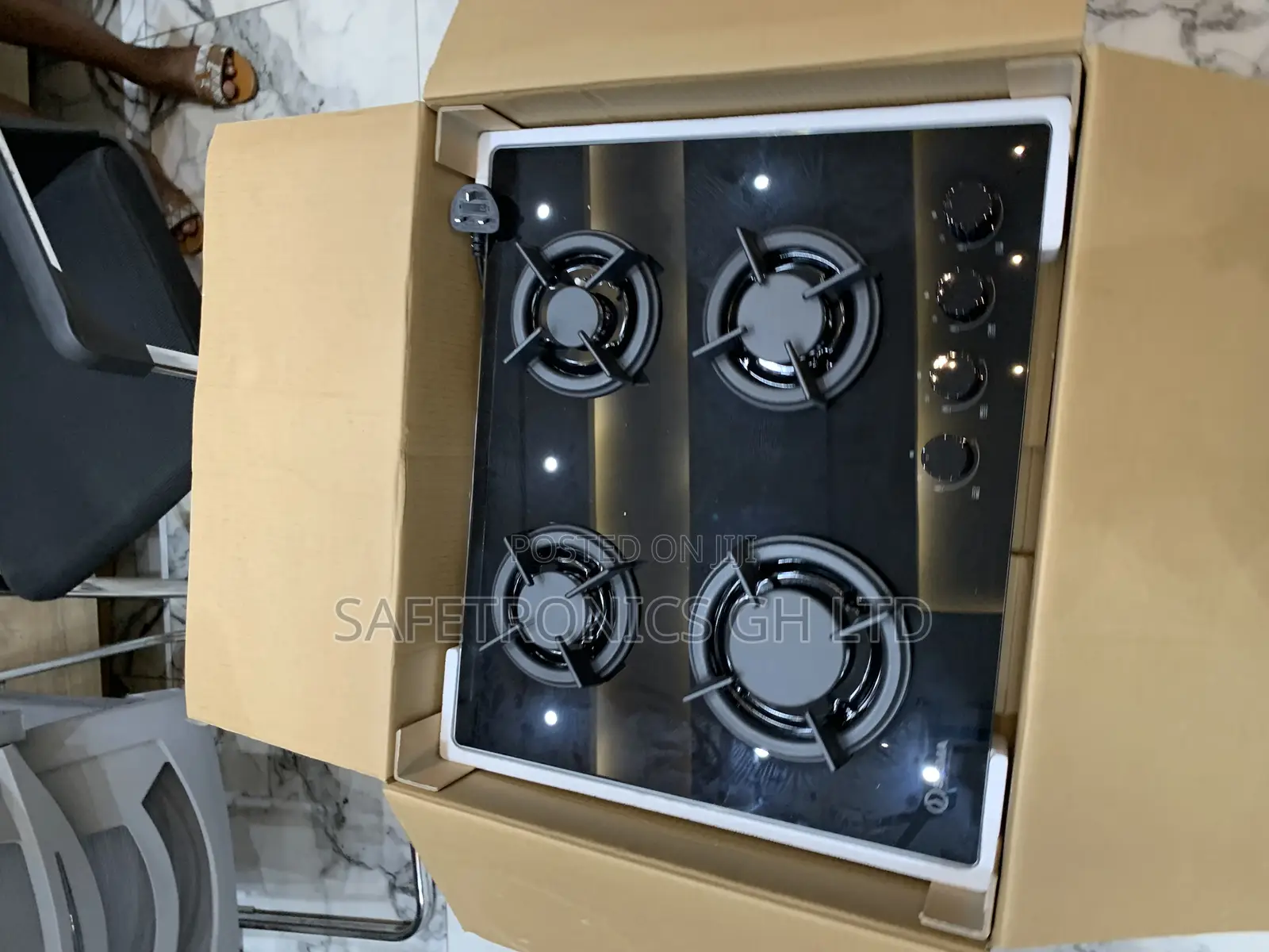 Just Order Sigma Sbi-Ghob-M60gj402 4 Hobs Burner Glass Black