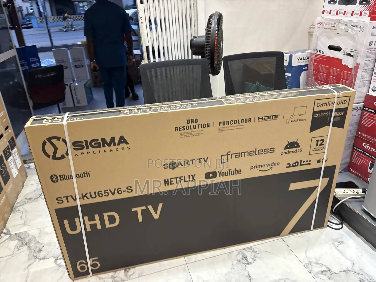 Fresh in Box Sigma Sig-Ku65v6-S 65” Uhd Smart Android Television