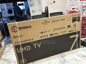 Fresh in Box Sigma Sig-Ku65v6-S 65” Uhd Smart Android Television