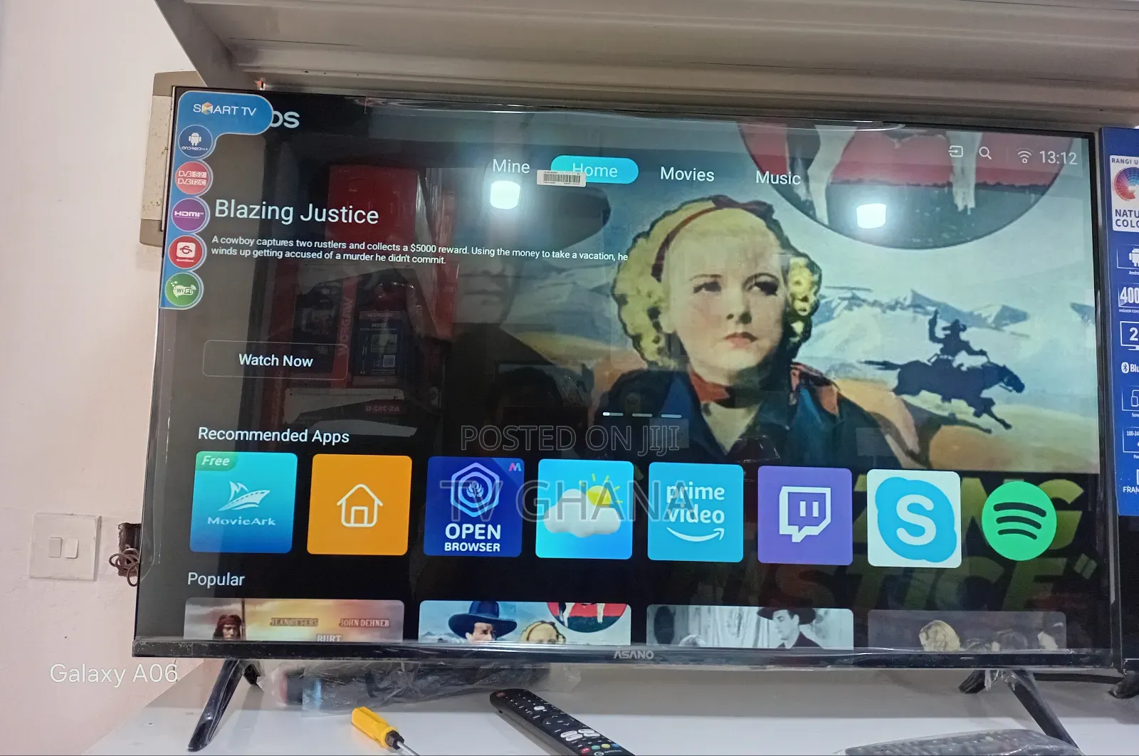 Asano 43" Smart Flat Screen – Modern Look, Great Performance*