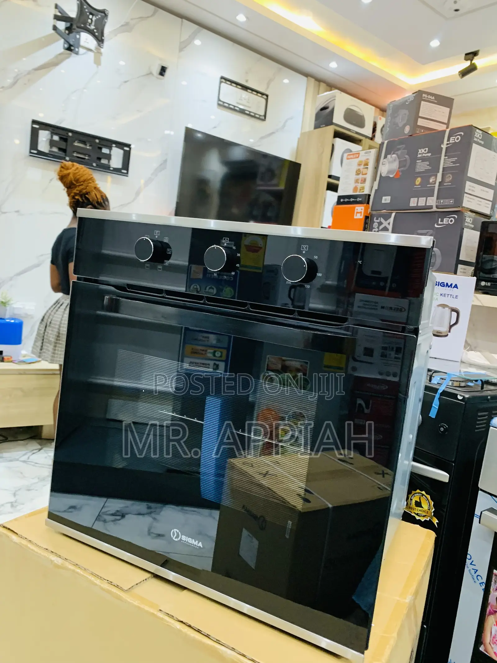 Brand New Sigma Sig-Bio-65m80-11 Built in Electric Oven(Glass)