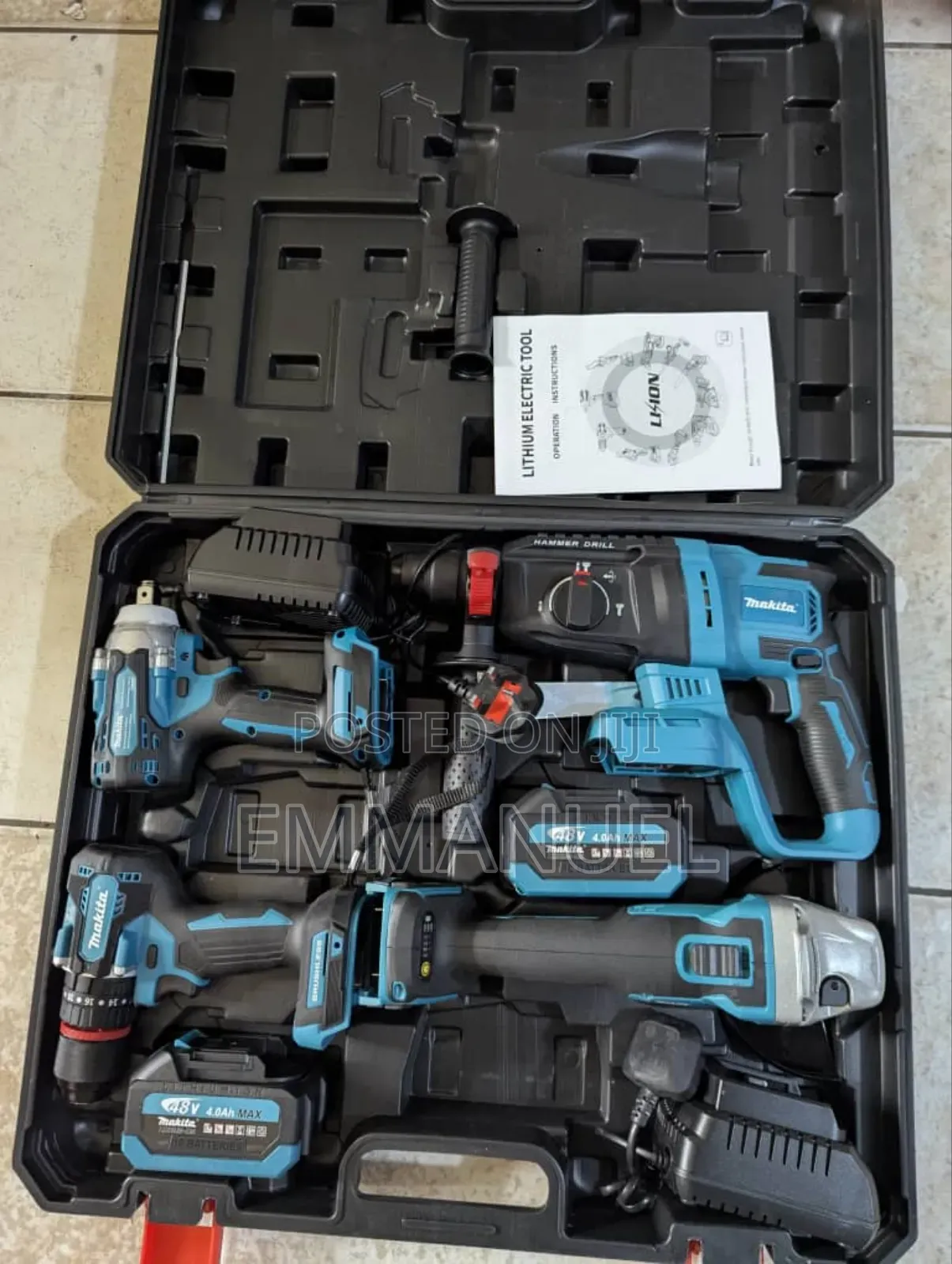 Makita 4-in-1 Cordless Power Tool Set