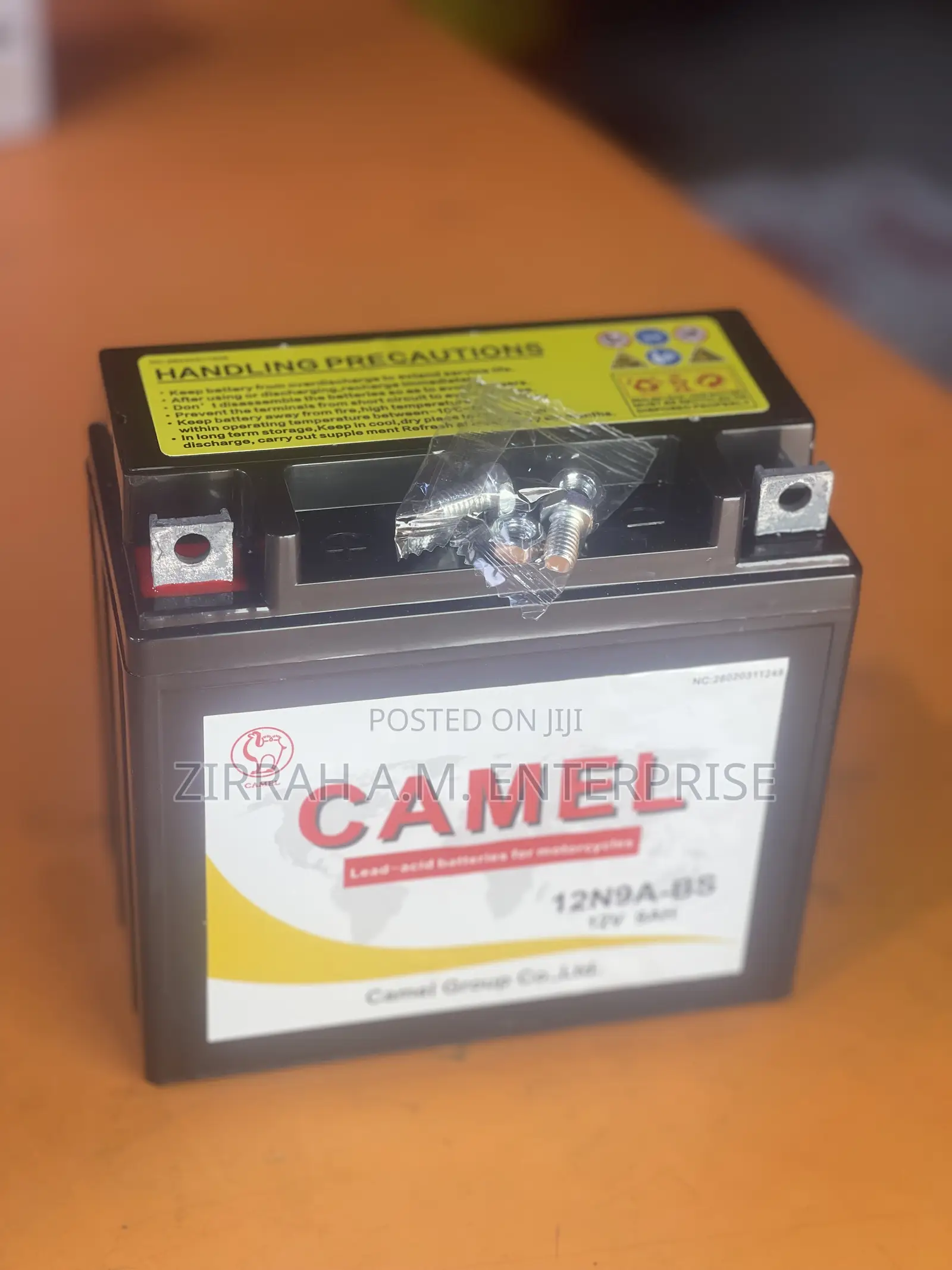 Camel Motorcycle Battery 12v 9ah Long (12n9)