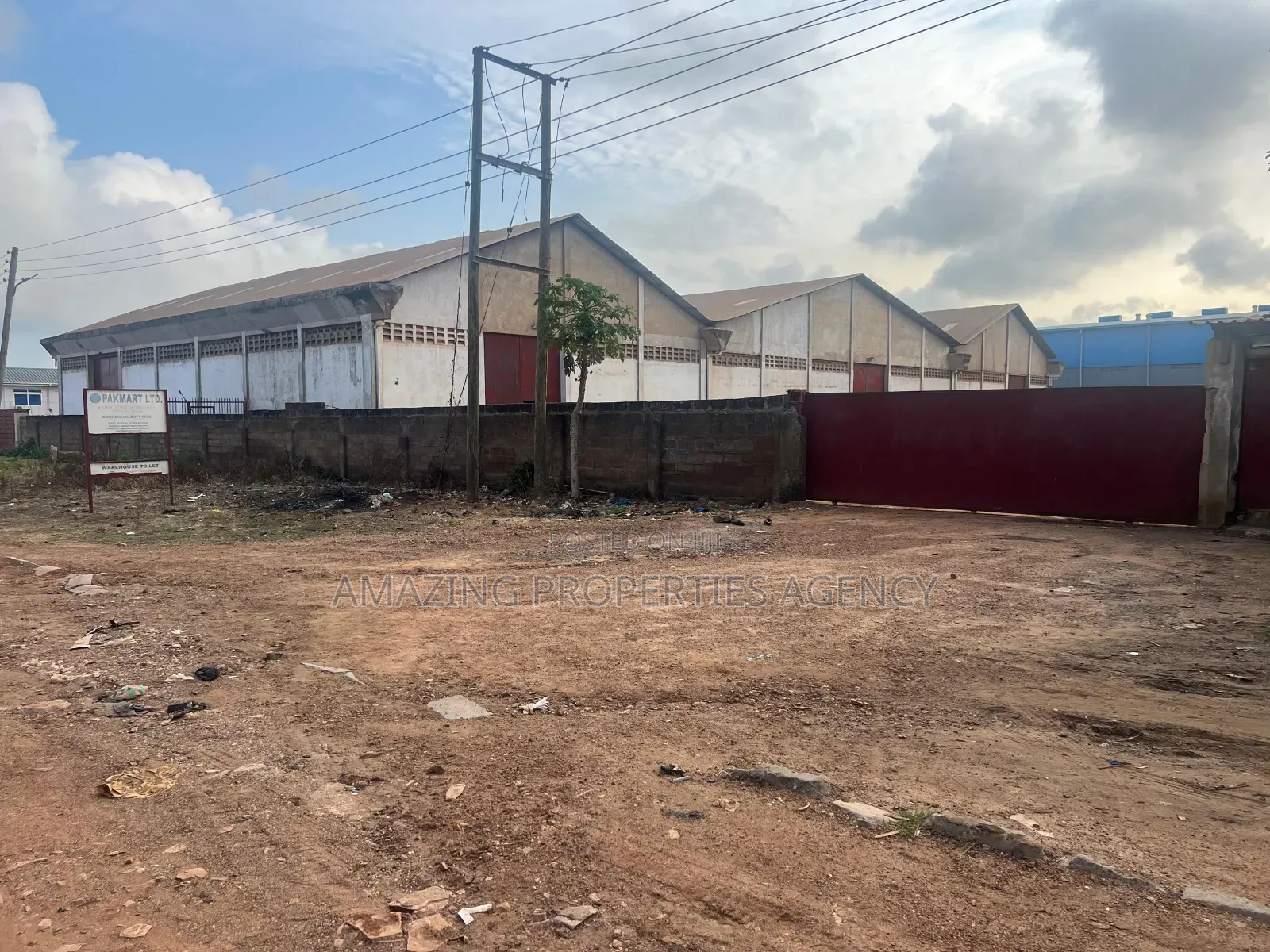 For Sale Werehouse Tema Industral Area Is 2.37 Acres 2400 Meters