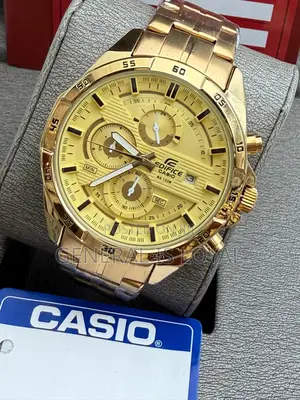 Casio Edifice Gold Stainless Mens  Watch