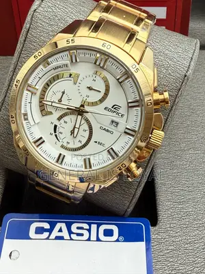 Casio Edifice Gold Stainless Mens  Watch