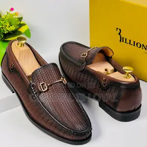 Billionaire Brown Leather Men Loafers Shoe