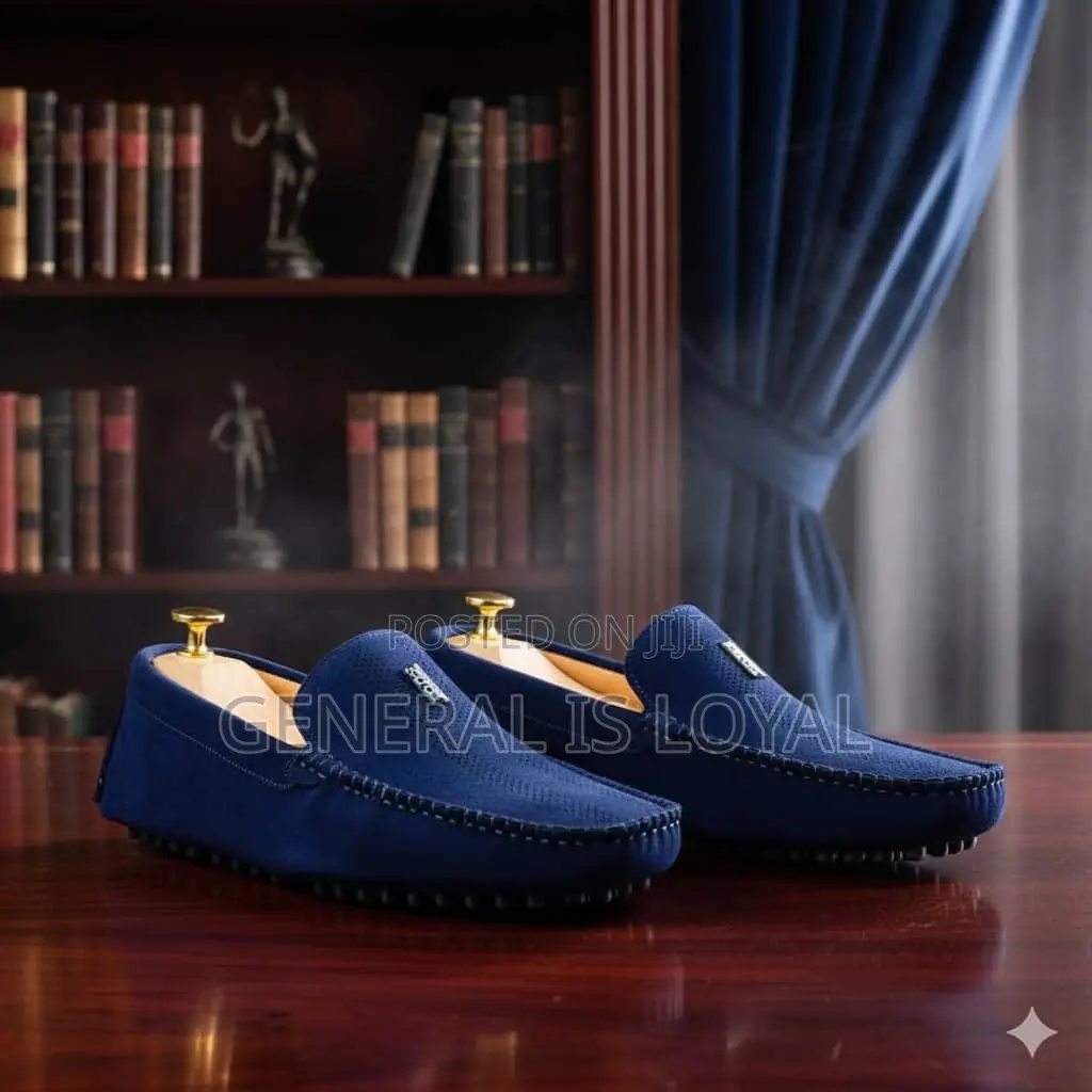 Tod’S Flat Sole Blue Loafer