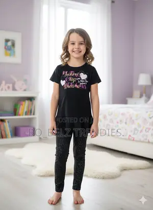 Kids Casual Wear-2 Piece Top and Down Kids Wear