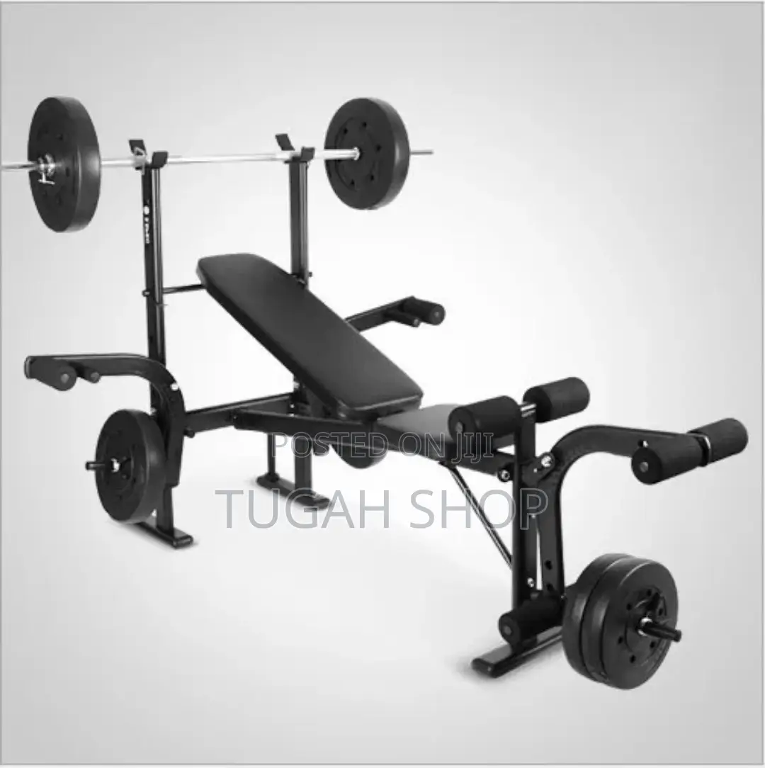 Bench Press Set With 60kg Weight and Barbell