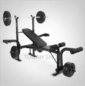 Bench Press Set With 60kg Weight and Barbell