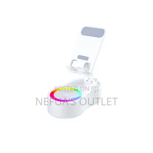 Bluetooth Speaker With 360° Rotating Phone Stand and Power Bank