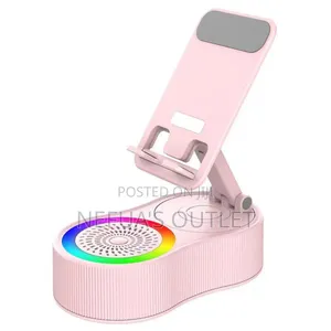 Bluetooth Speaker With 360° Rotating Phone Stand and Power Bank