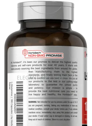 L-glutamine 1000mg Per Serving | 180 Capsules
