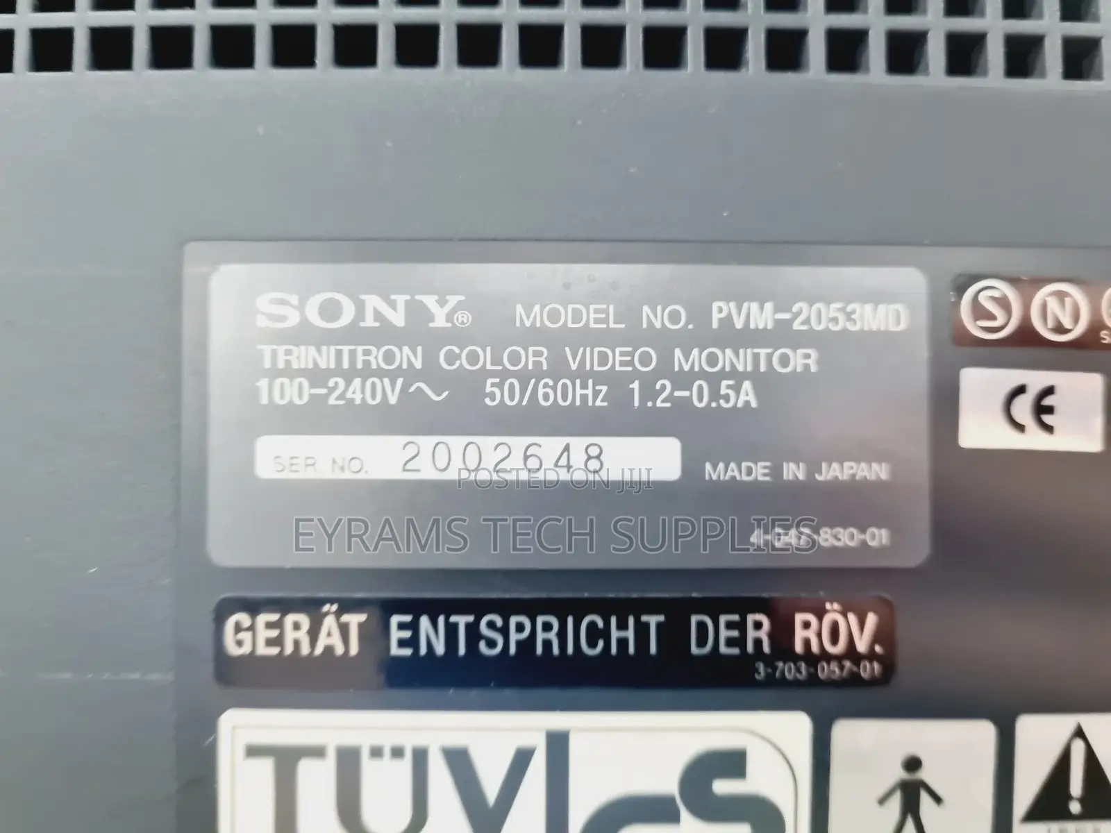 Olympus Model CLV-S20 Endoscopy System W/ Sony PVM-205md Lab