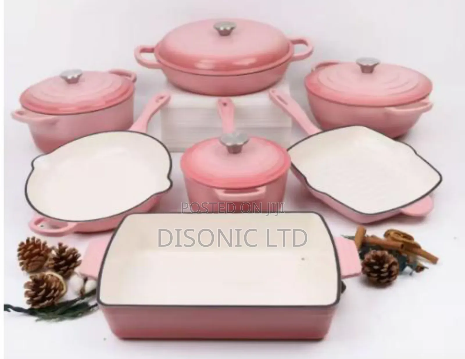 7 Pieces Cast Iron Cookware Set