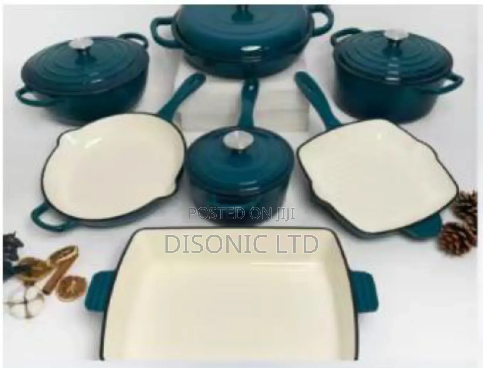 7 Pieces Cast Iron Cookware Set