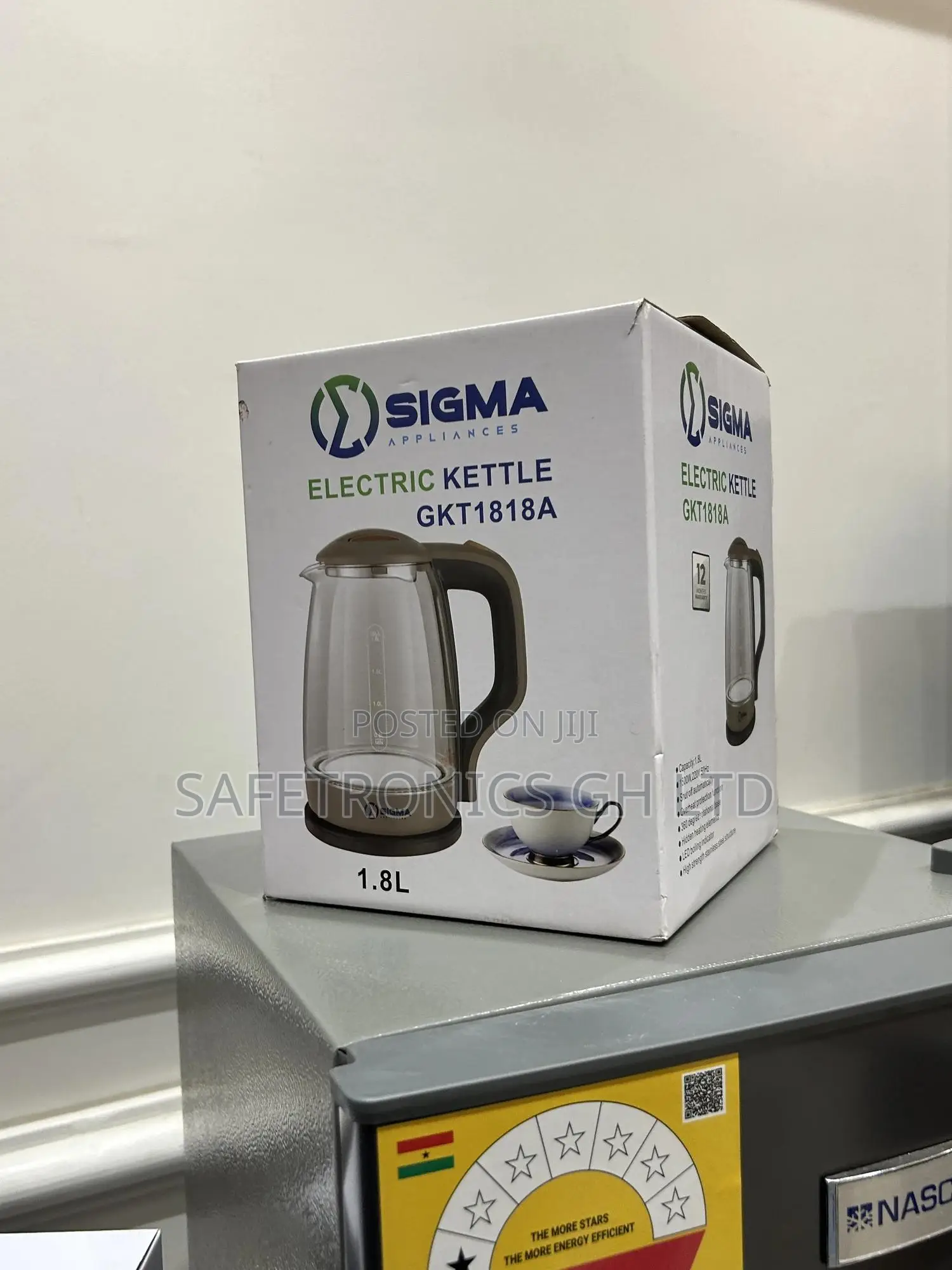 Buy Classic Sigma Glass Electric 1.8 Liters Water Kettle Gkt1818a