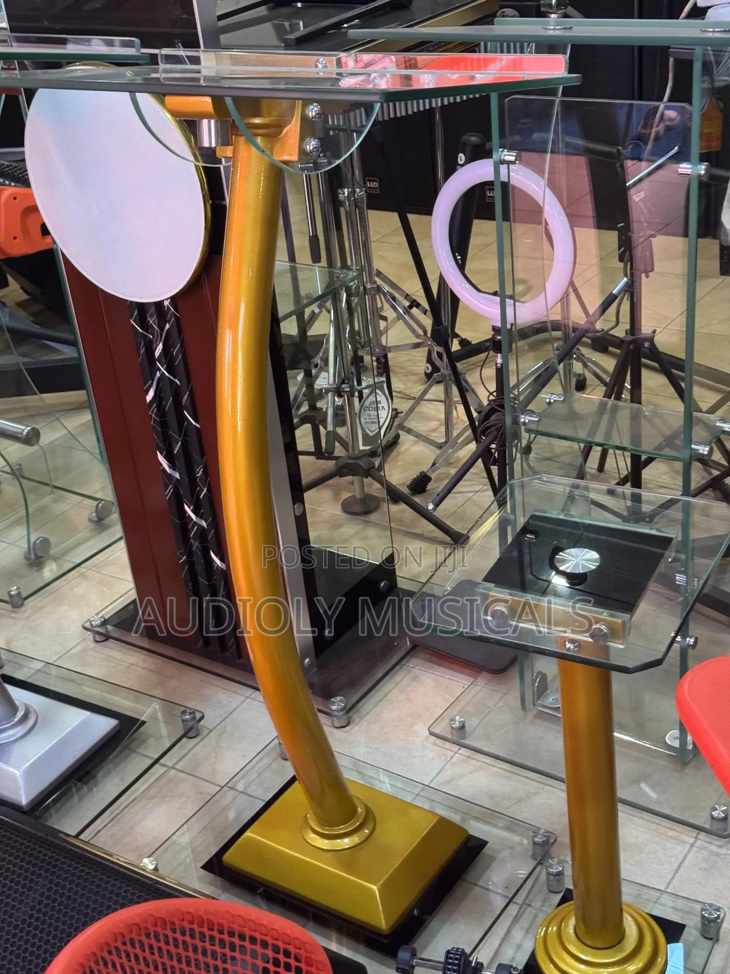 Very Classic Glass Pulpit for Churches (Two in One)