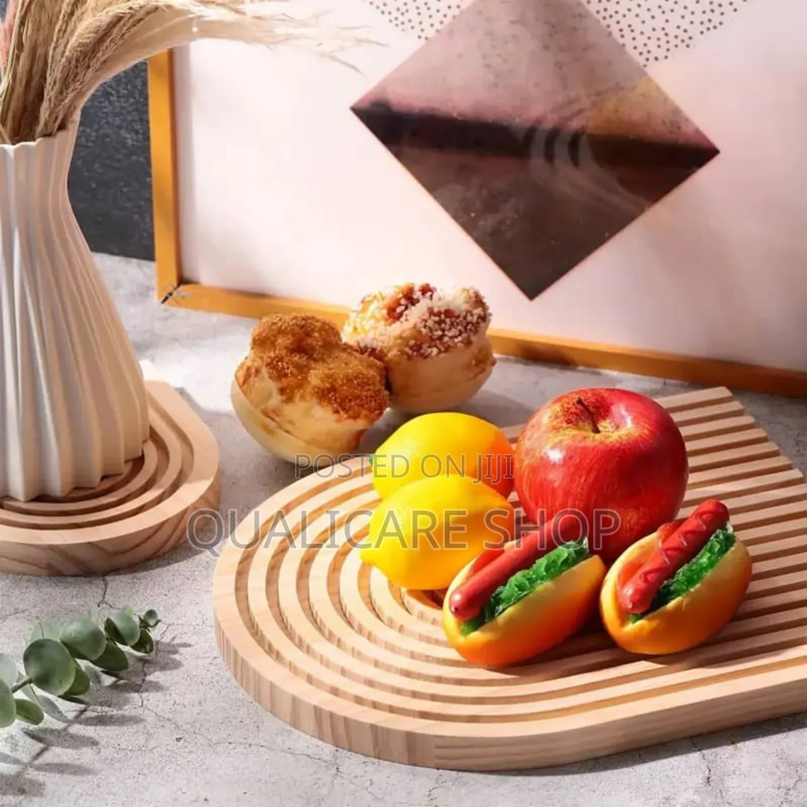 Boho Wooden Rainbow Arch Tray / Decorative Board -1 Large, 1 Small