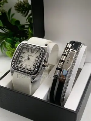 Cartier Santos Watch With Bracelet