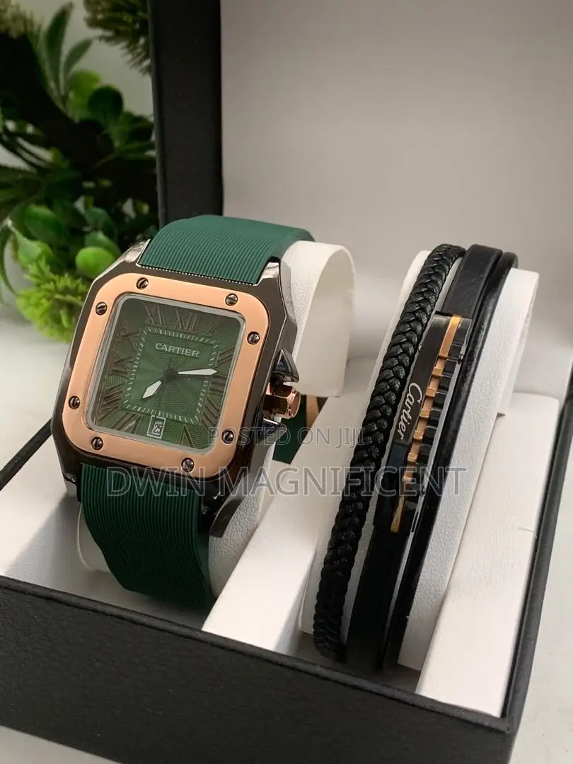 Cartier Santos Watch With Bracelet