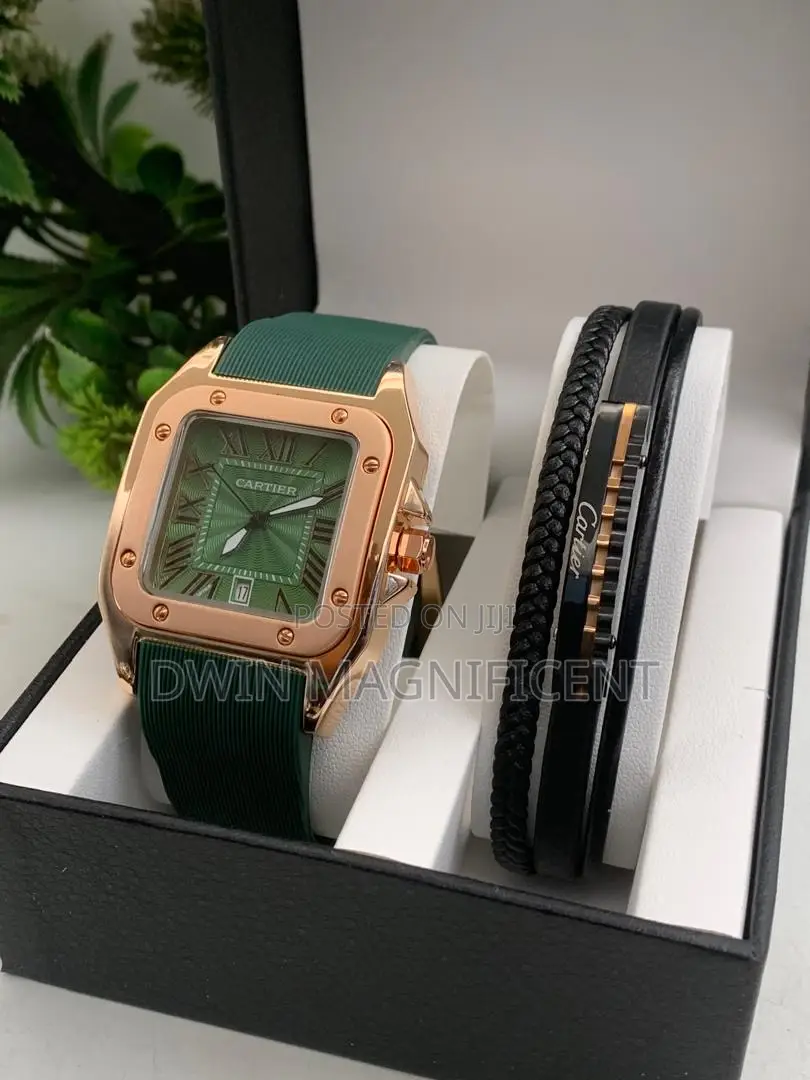Cartier Santos Watch With Bracelet