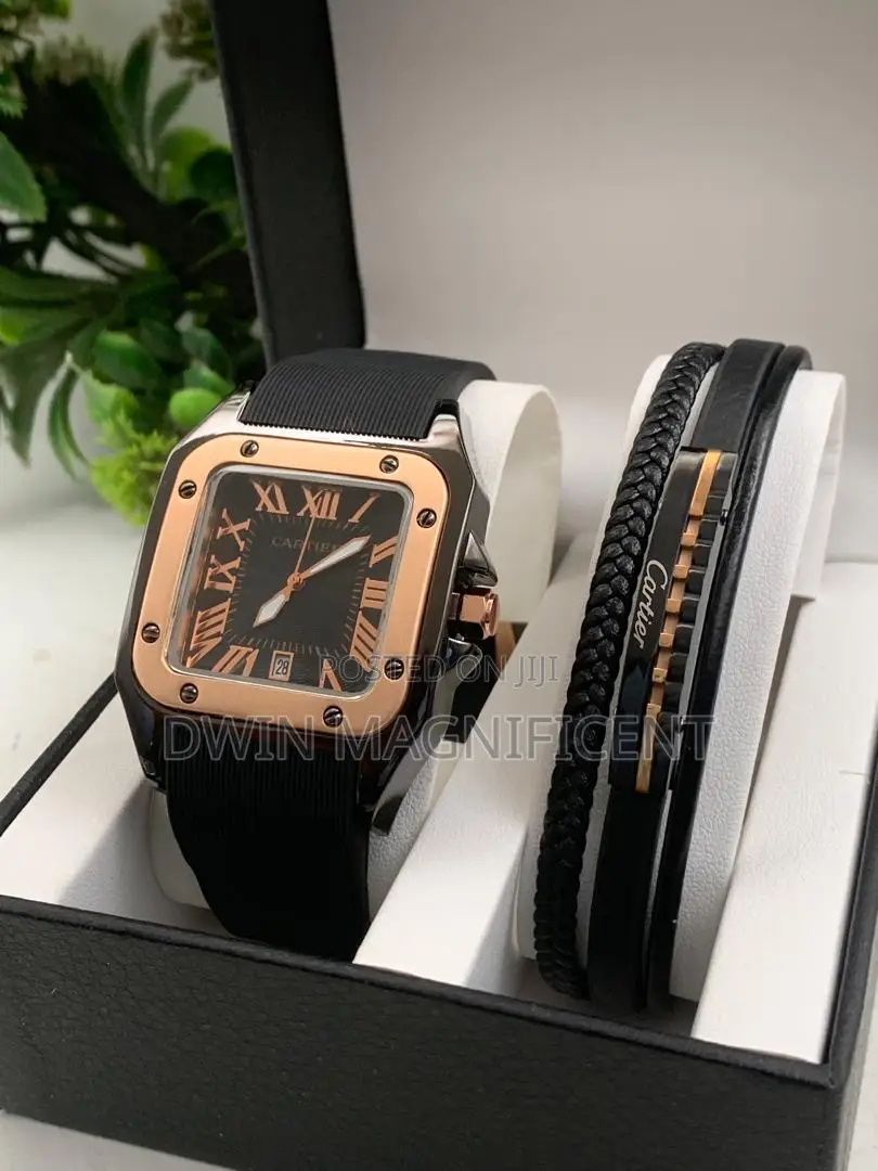 Cartier Santos Watch With Bracelet