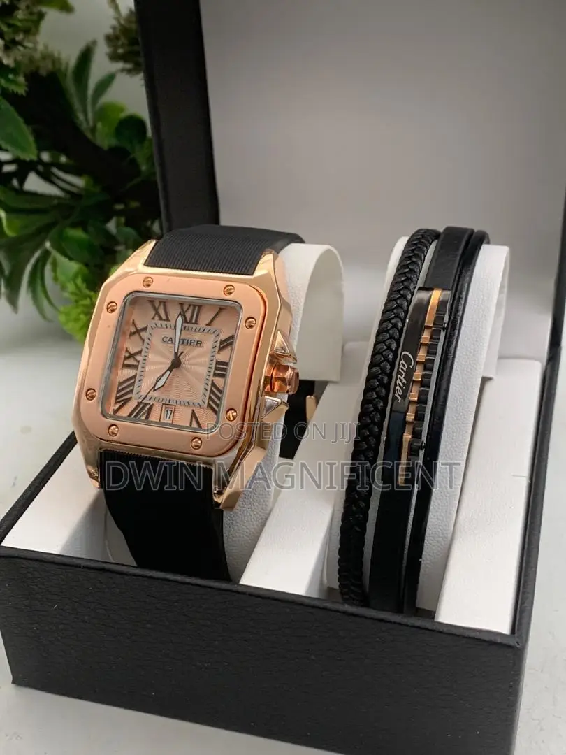 Cartier Santos Watch With Bracelet