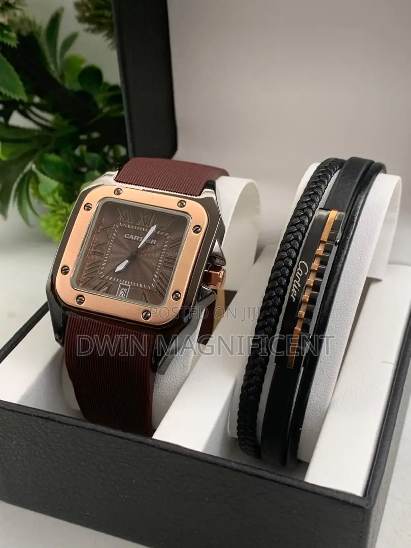 Cartier Santos Watch With Bracelet