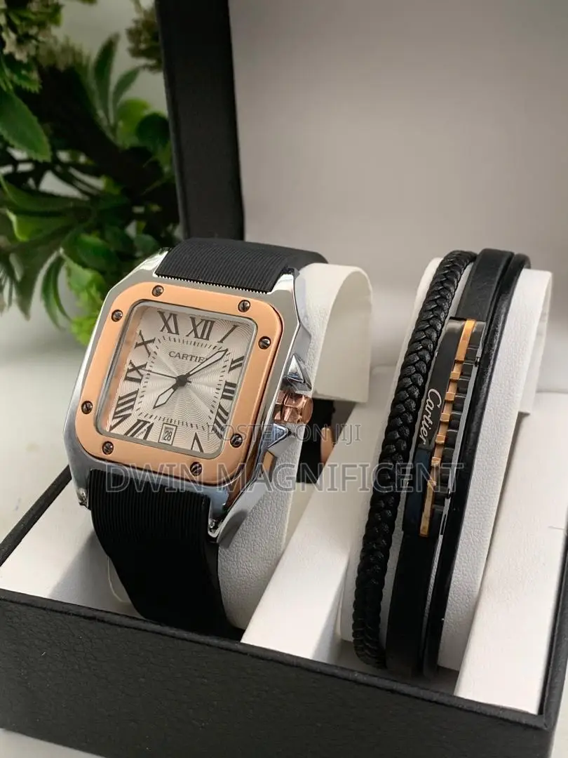 Cartier Santos Watch With Bracelet
