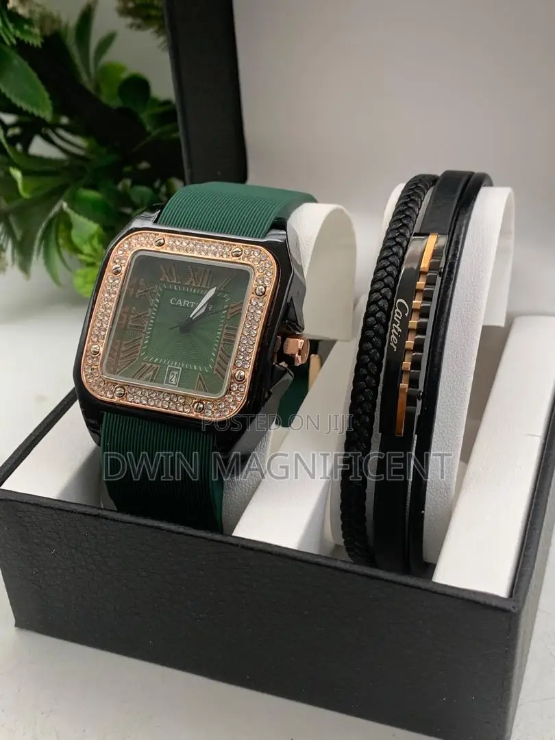 Cartier Santos Watch With Bracelet