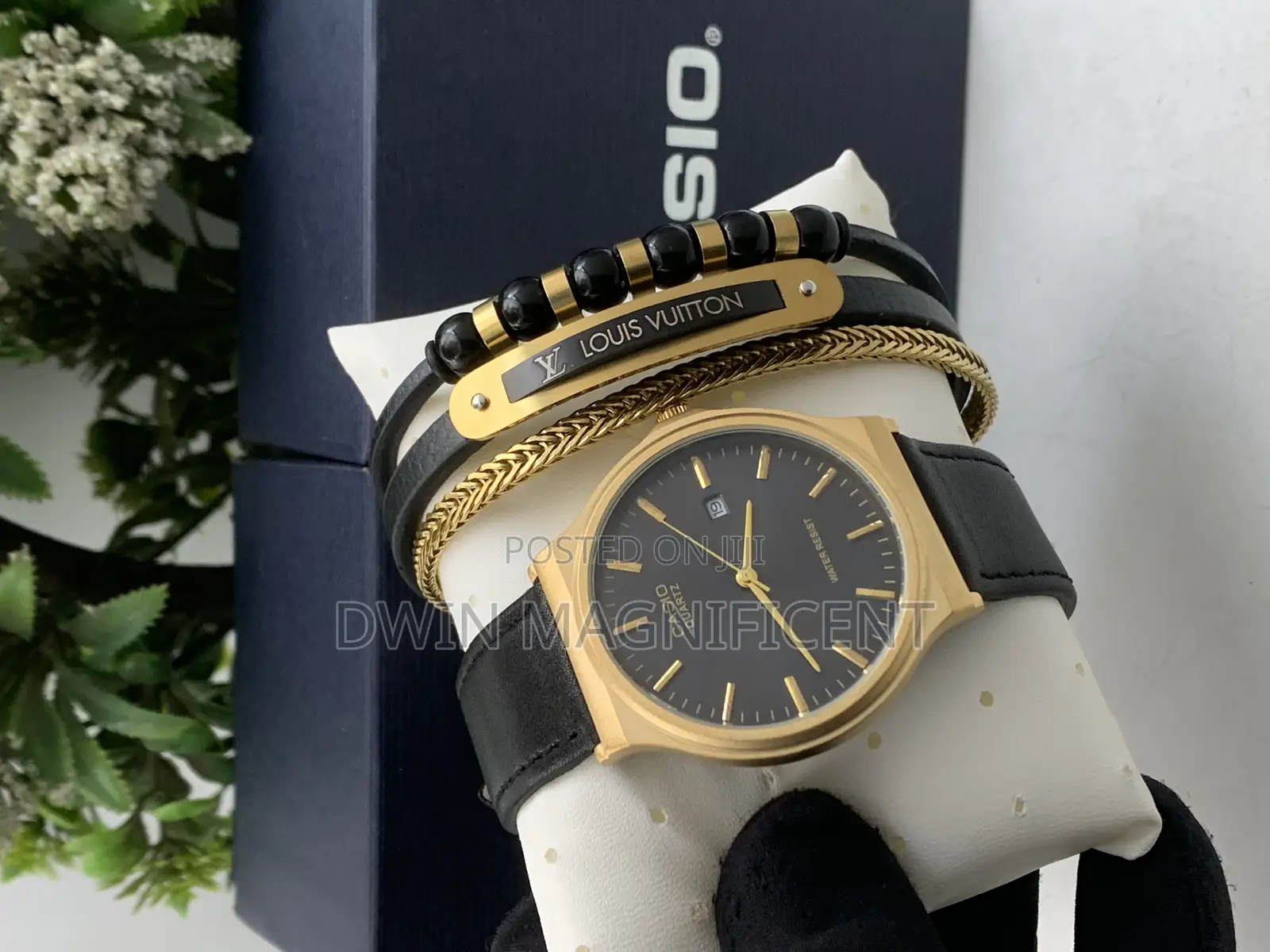 Casio Watch and Bracelet Set