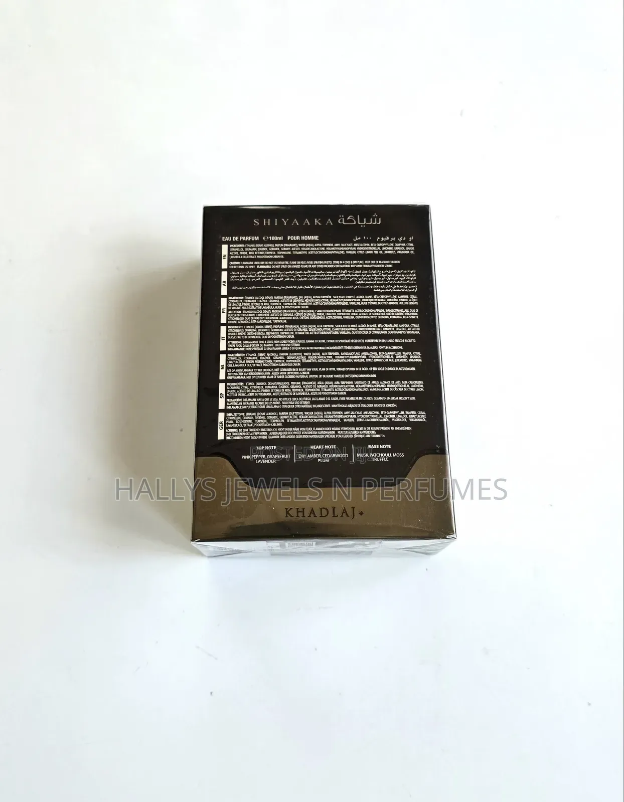 Shiyaaka Shadow Perfume by Khadlaj, 100ml, Men's