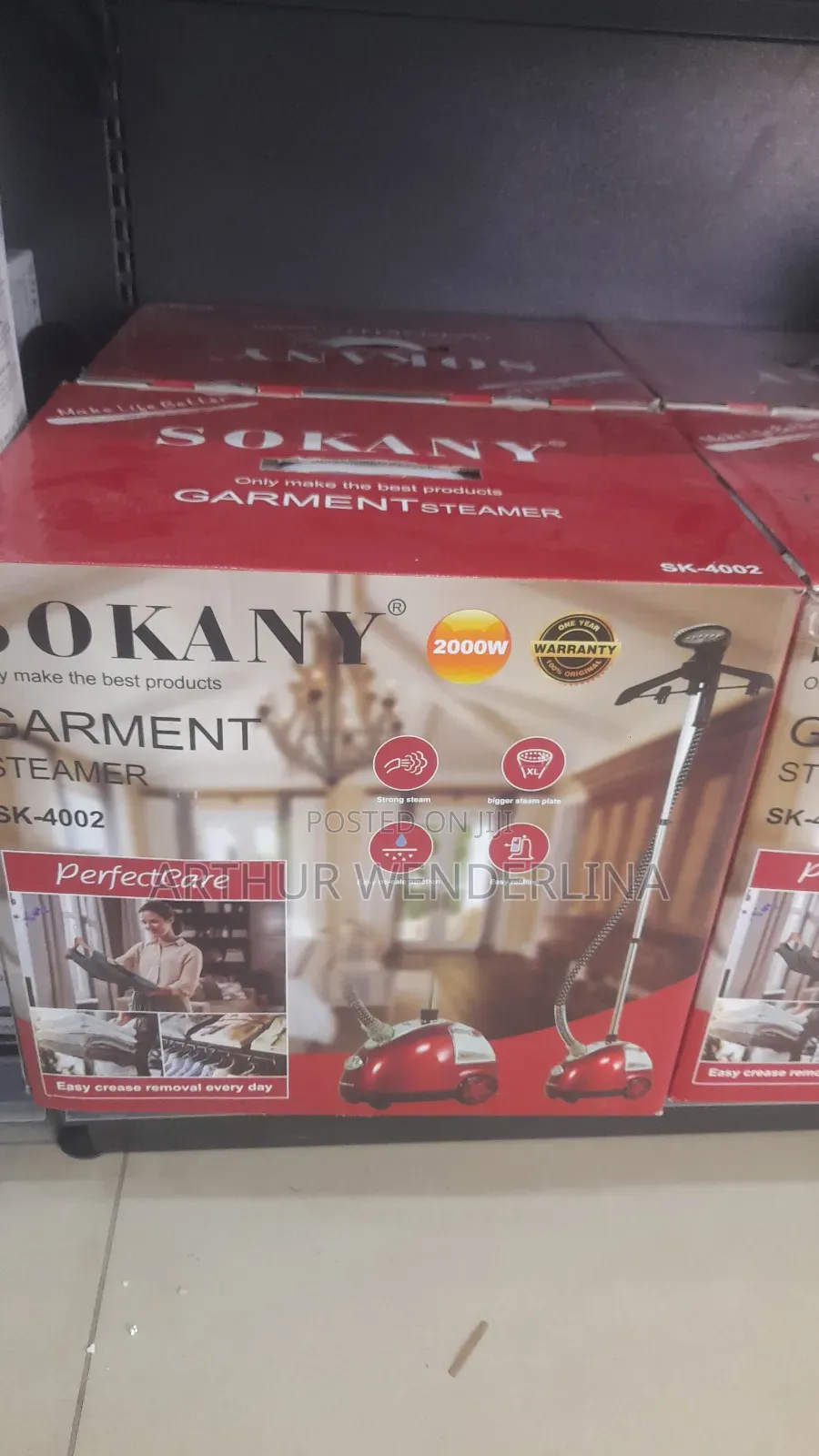 Sokany Sk-4002 Vertical Steamer, 2000 Watts, 1.6 Liters